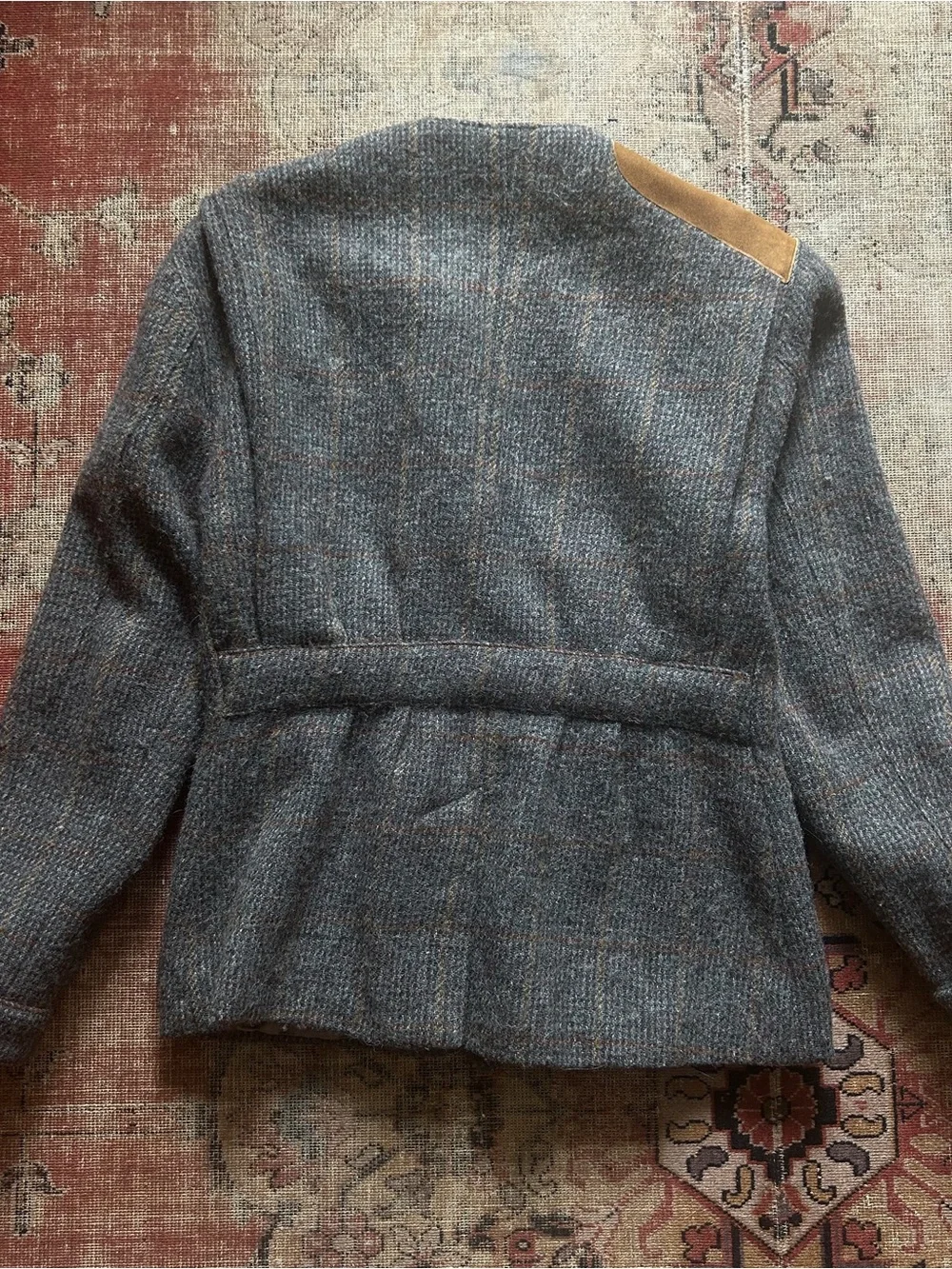 Vintage 1970’s Ralph Lauren Wool Hunt Jacket with Suede Patch - Picture 5 of 6